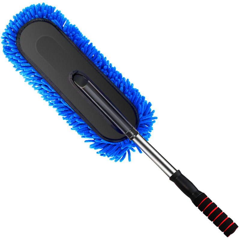 Car Supplies Retractable Nano Fiber Wax Mop Dust Removal Car Duster Car Mop Car Brush Car Wash Cleaning Tools