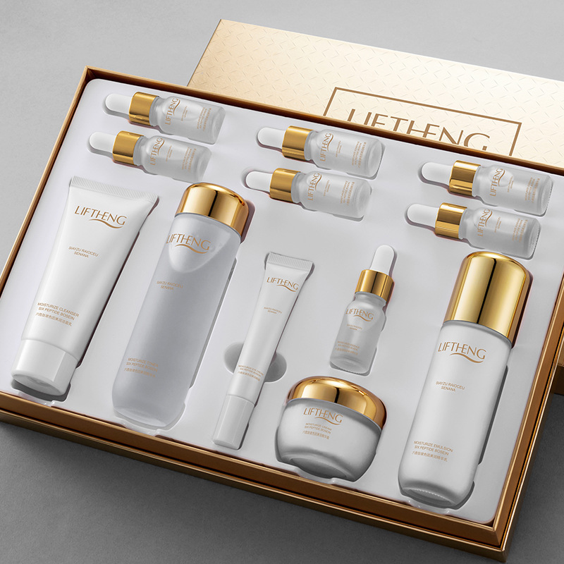 莉芙泉六胜肽玻色因美润套盒补水保湿收缩毛孔控油秋冬护肤品套装