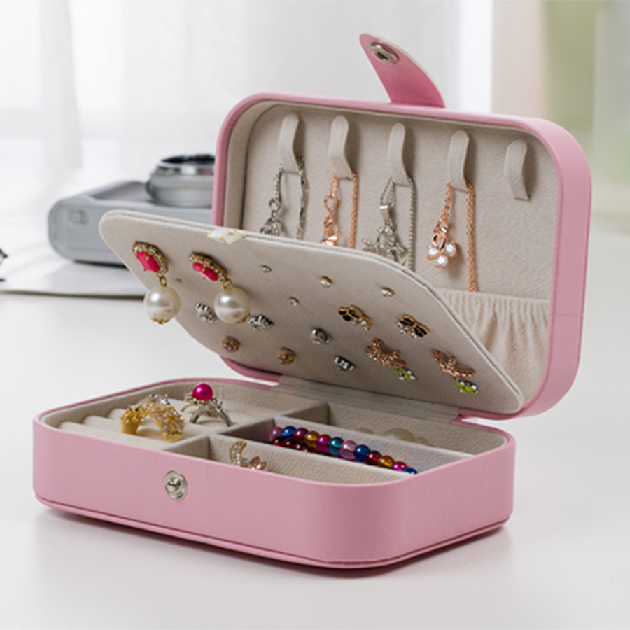 Jewelry Box Storage Box Multi-Function Jewelry Box Ornament Storage Box Jewelry Box Spot Leather Jewelry Box