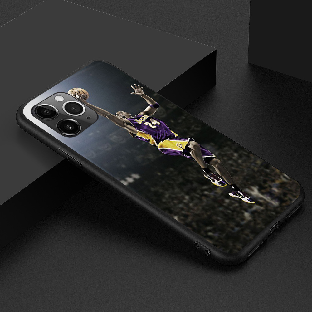 适用iphone12手机壳定制nba湖人黑曼巴科比手机壳kobe phone case