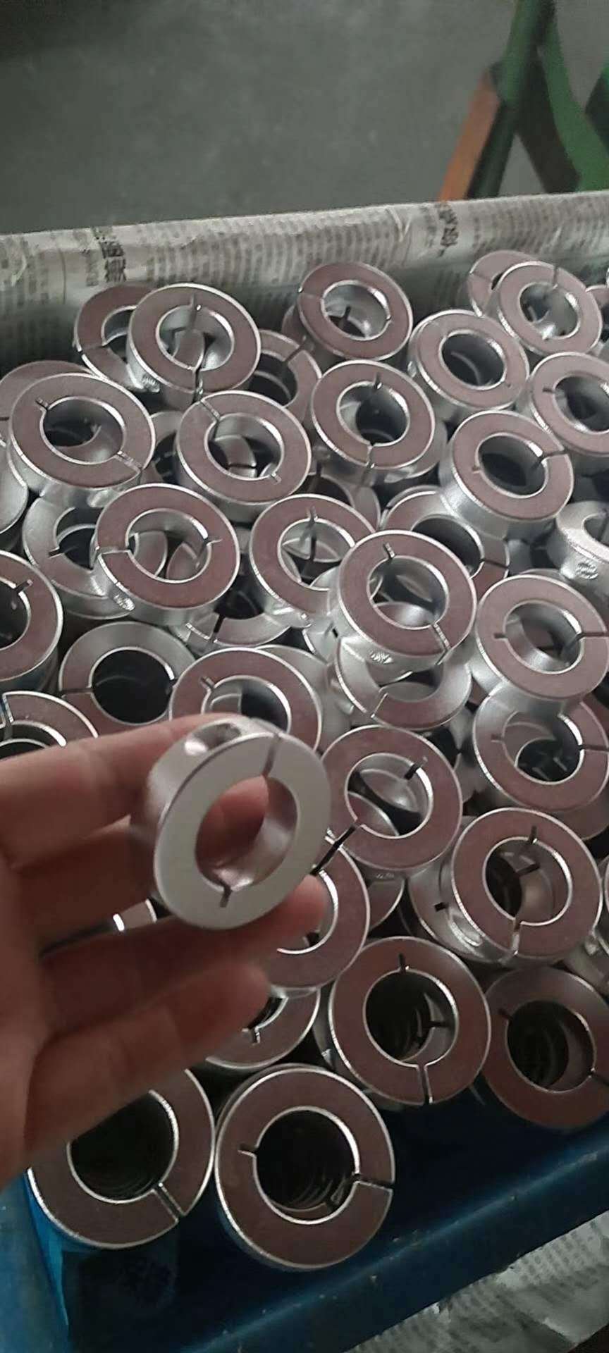 厂家供应 限位环固定环分离型 轴用档圈定位器 铝合金螺丝固定环