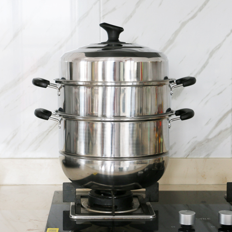 不锈钢带单层蒸锅