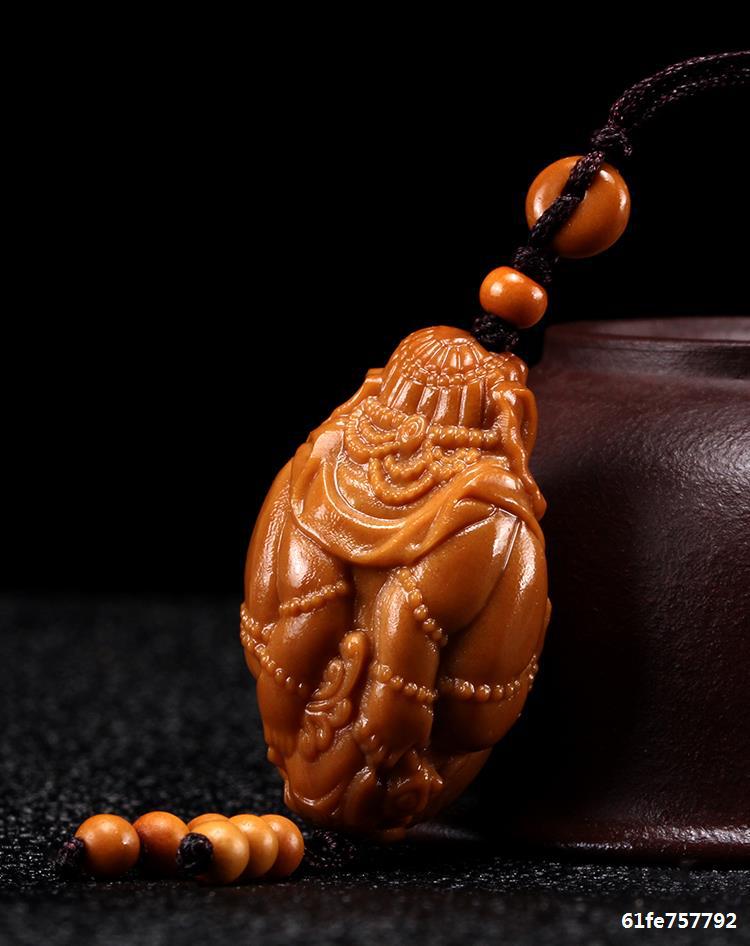 招财象神橄榄核大象单籽单核手机链吊坠男士单粒文玩核雕手工财神