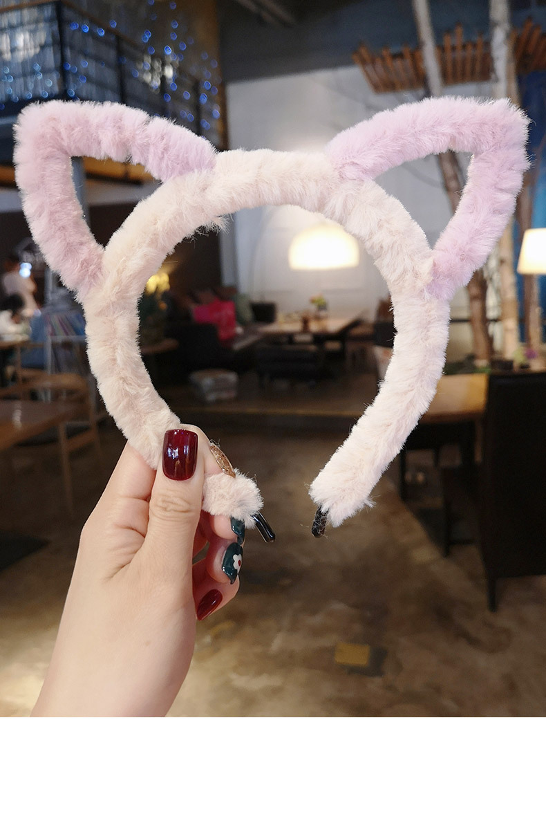 韩国可爱猫耳朵发箍女洗脸毛绒绒发卡简约超仙少女心发饰发带头箍