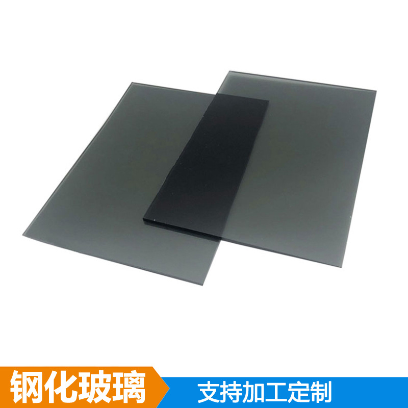 钢化玻璃供应5mm12mm蓝星灰水晶灰欧洲灰玻璃钢化玻璃加工定制