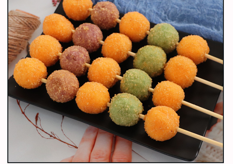 素天下果蔬串商用冷冻油炸小吃素食串南瓜饼特色串串甜品点心串