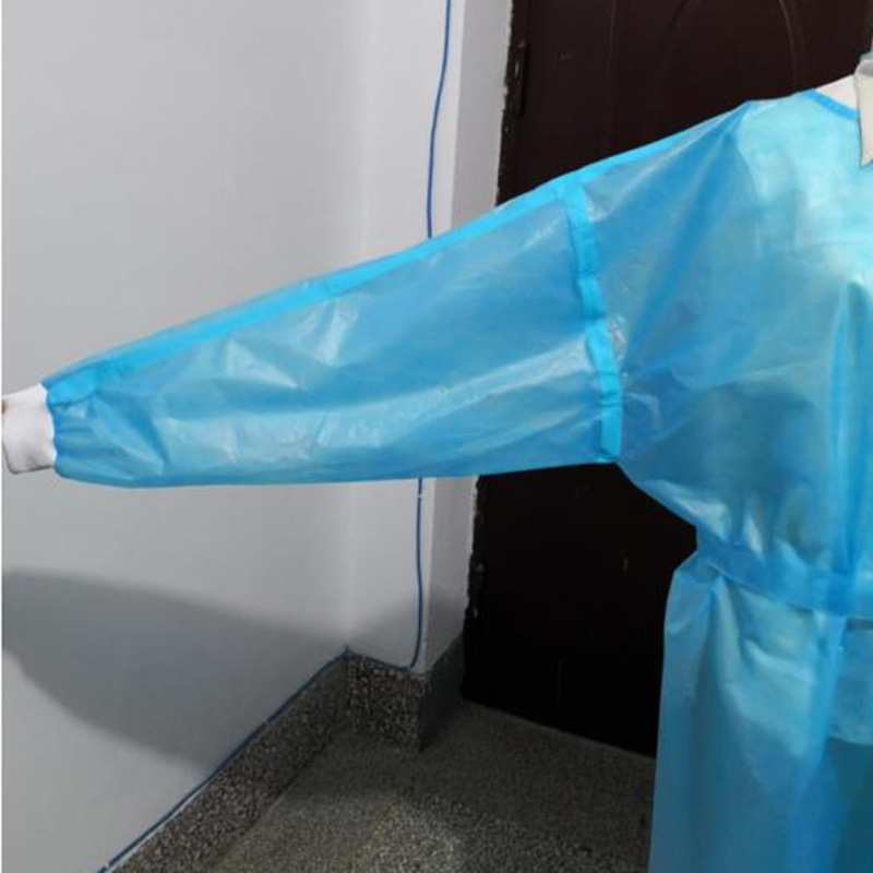反穿式压条隔离衣一次性隔离防护45克pp pe大尺码现货供应level2