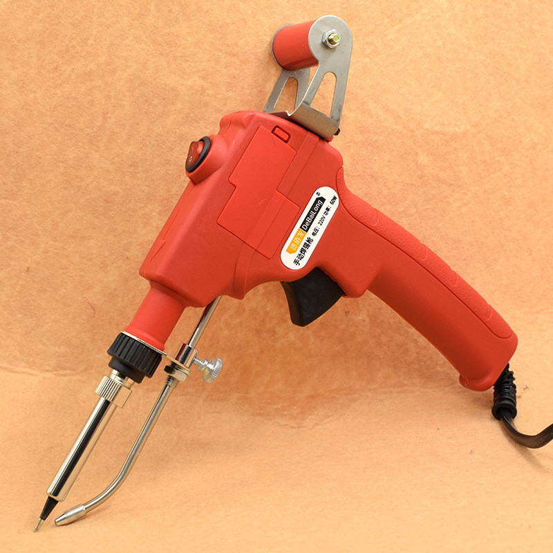 红色手动焊锡枪 德佰龙焊锡枪 快速焊锡工具线材焊锡