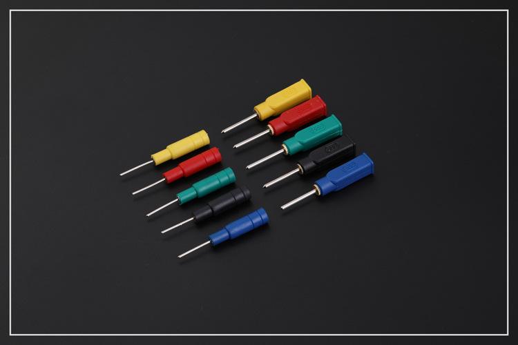 dcc1mm/2mm针型插头2mm转4mm插针尾部4mm插孔电力插针测试线插针