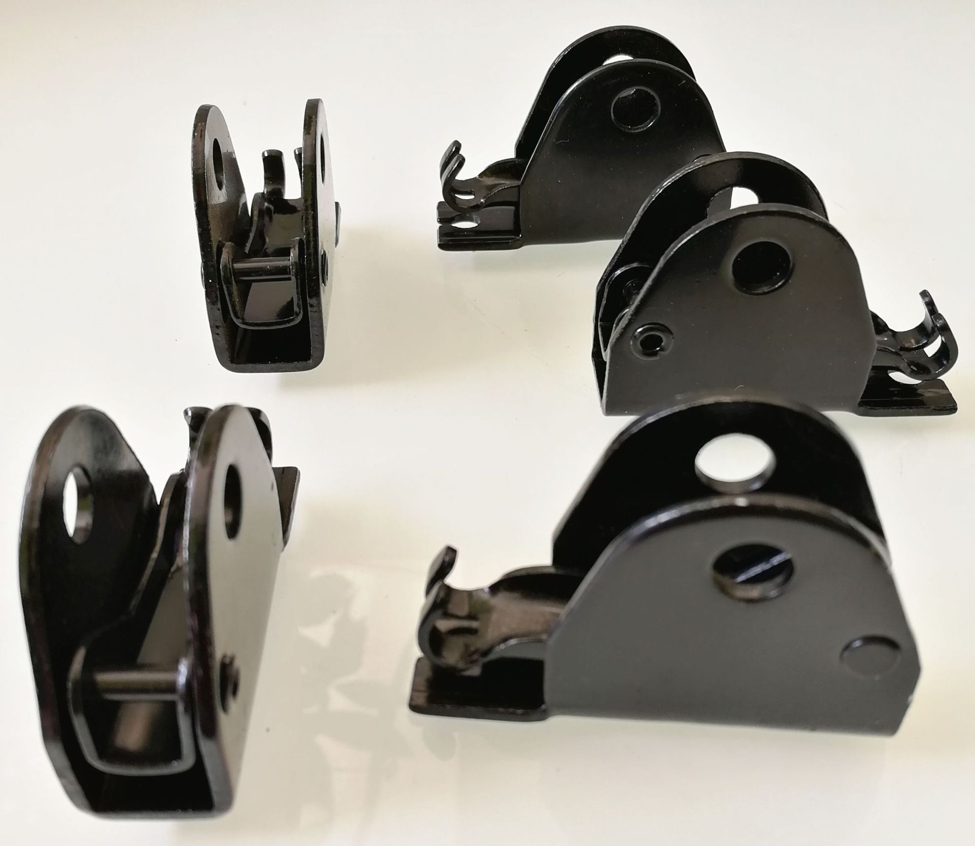 蝴蝶铰u型床挡横梁托架床耳朵床挂连接件床板托家具软床五金配件