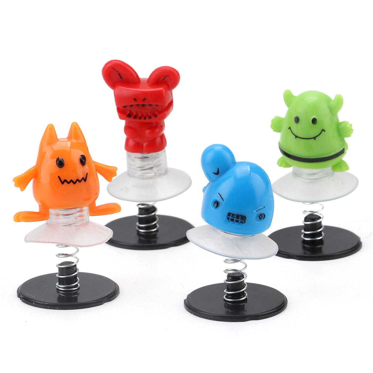 亚马逊热销创意小怪物摇摆弹跳公仔儿童弹簧吸盘跳跳娃娃玩具批发