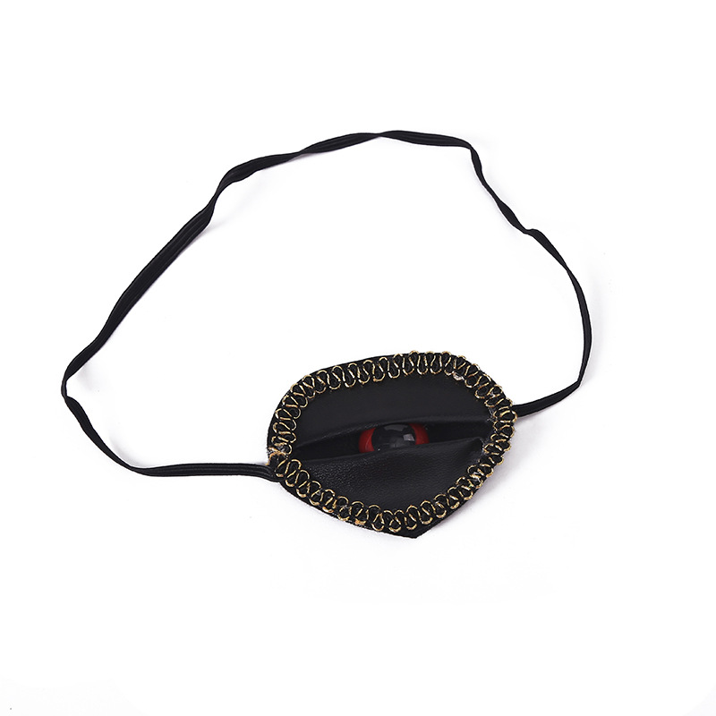 独眼龙眼罩海盗装扮道具舞台表演海盗扮演道具眼罩头巾耳挂套装