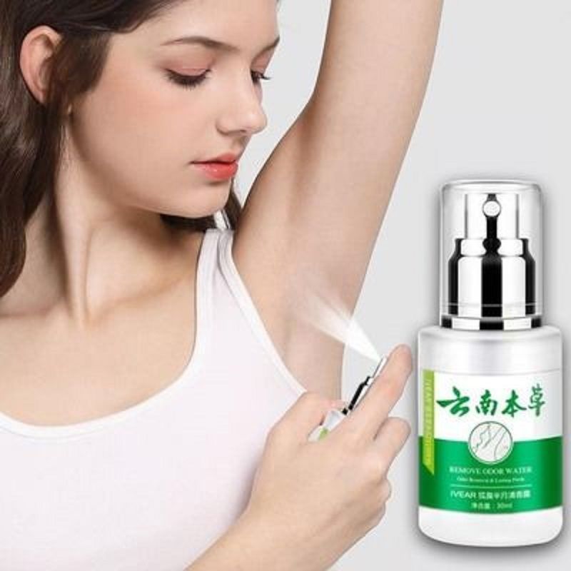 云南本草 去狐臭腋臭汗臭异味 孕妇可用 止汗露狐臭玻璃瓶30ml