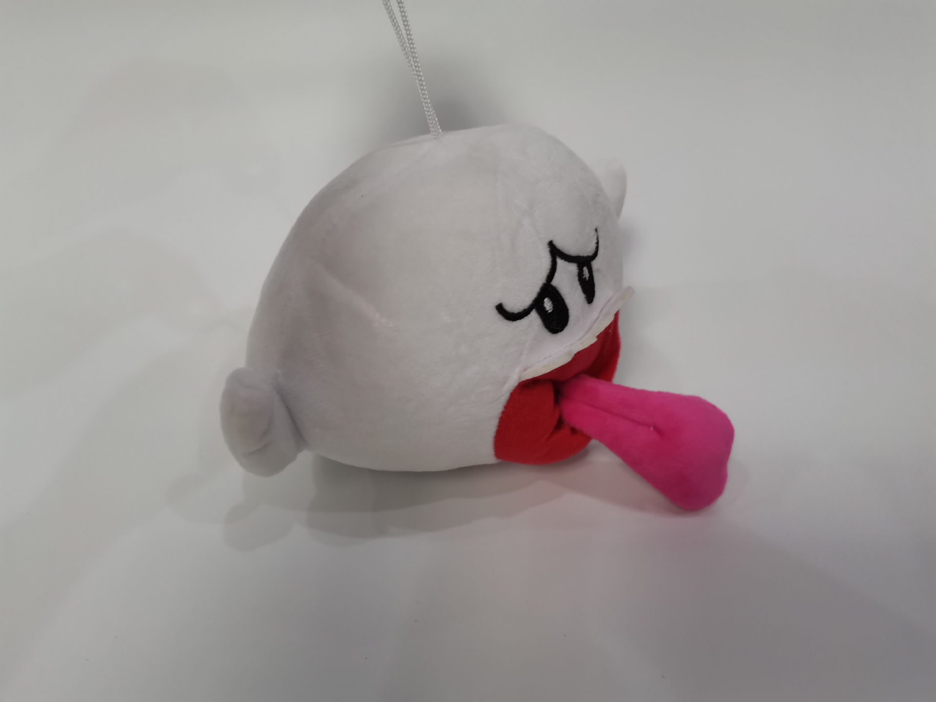 超级玛丽游戏马里奥白色幽灵吐舌幽灵毛绒公仔玩具布娃玩偶 现货