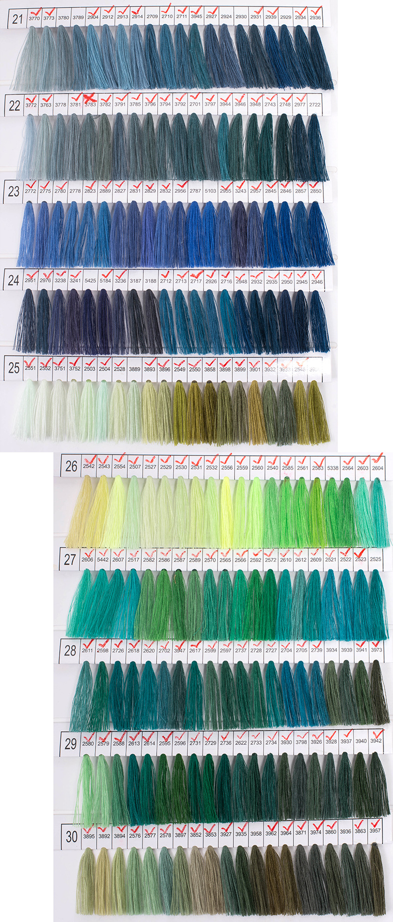 柳青牌缝纫线色卡全套包邮柳青线色卡402线卡配线本来样定做