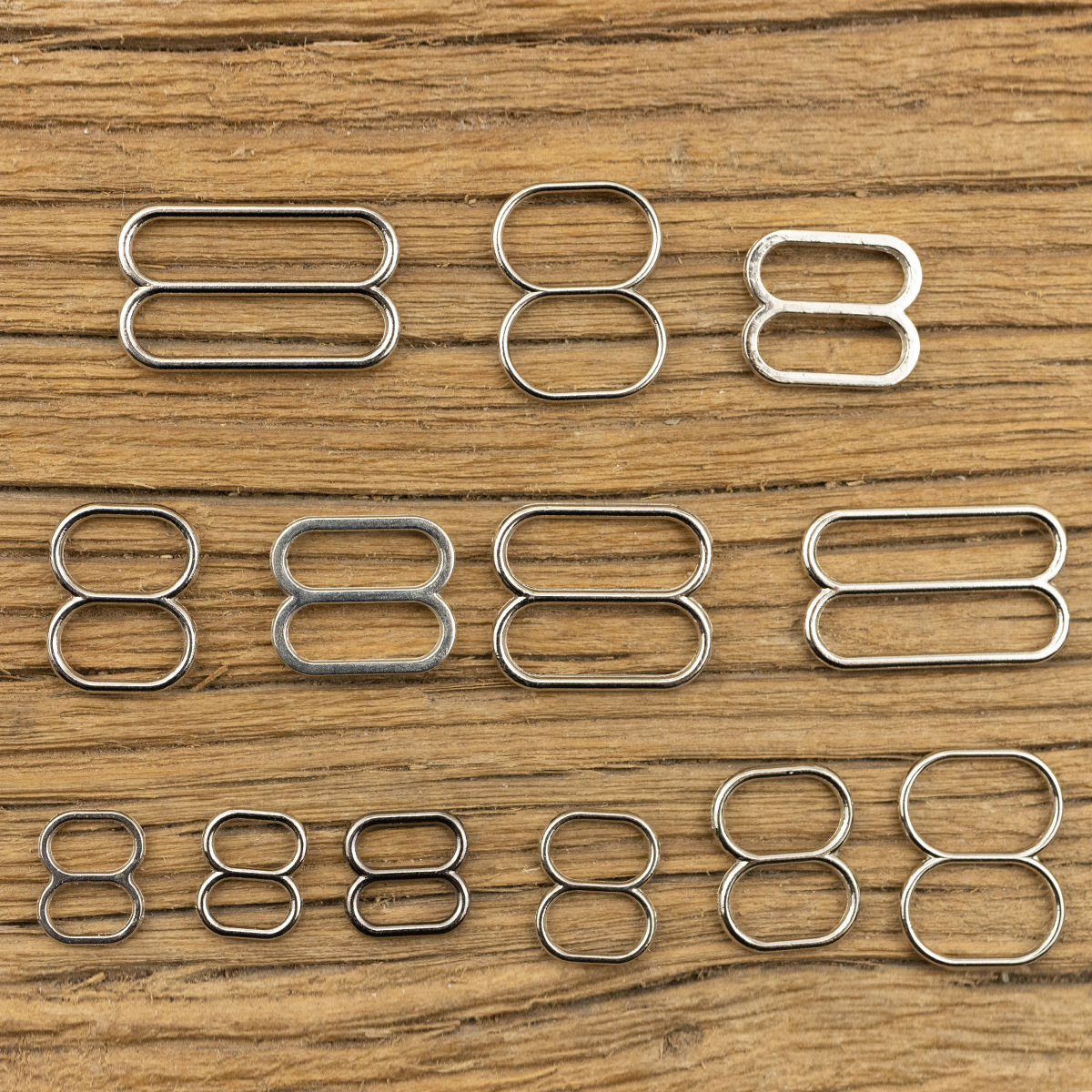 银白枪黑色加大宽高八8字扣文胸调解扣内衣鞋子配件金属调节扣