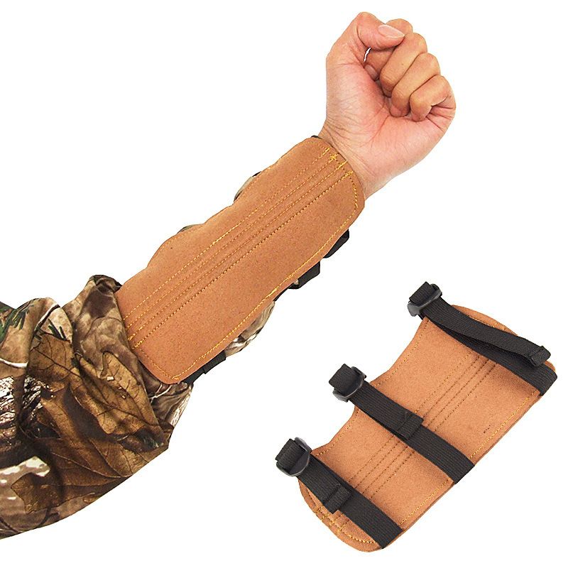 吉岩 射击竞技护臂 传统反曲弓射箭练习三带护手臂 运动绑手护具