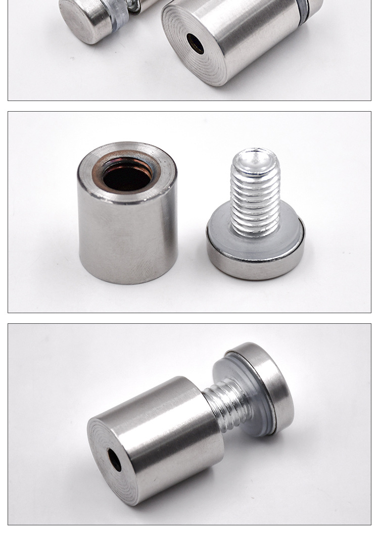 广告钉亚克力不锈钢广告装饰螺丝钉广告镜钉不锈钢广告固定玻璃钉-阿