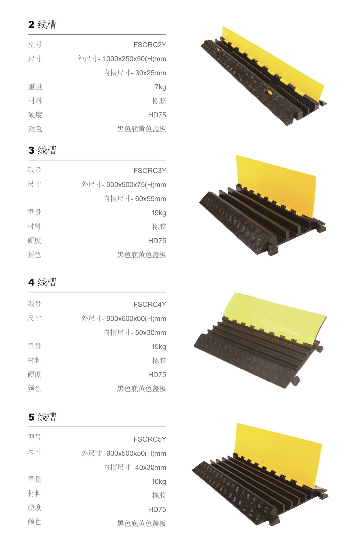 线槽减速带橡胶pvc电缆保护槽压线板室内户外地面线槽橡胶盖线板