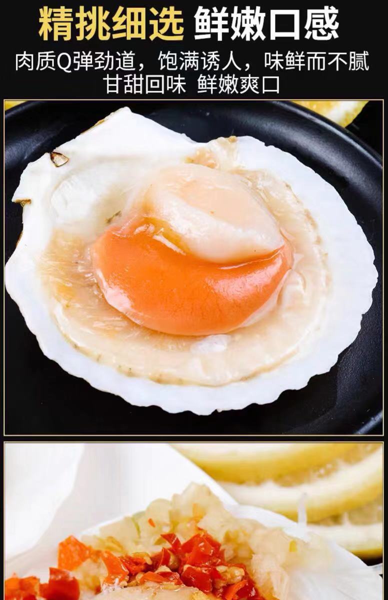 品种 扇贝 是否进口 否 品牌 源益海产品 用途 食用 规格 12(粒/kg)