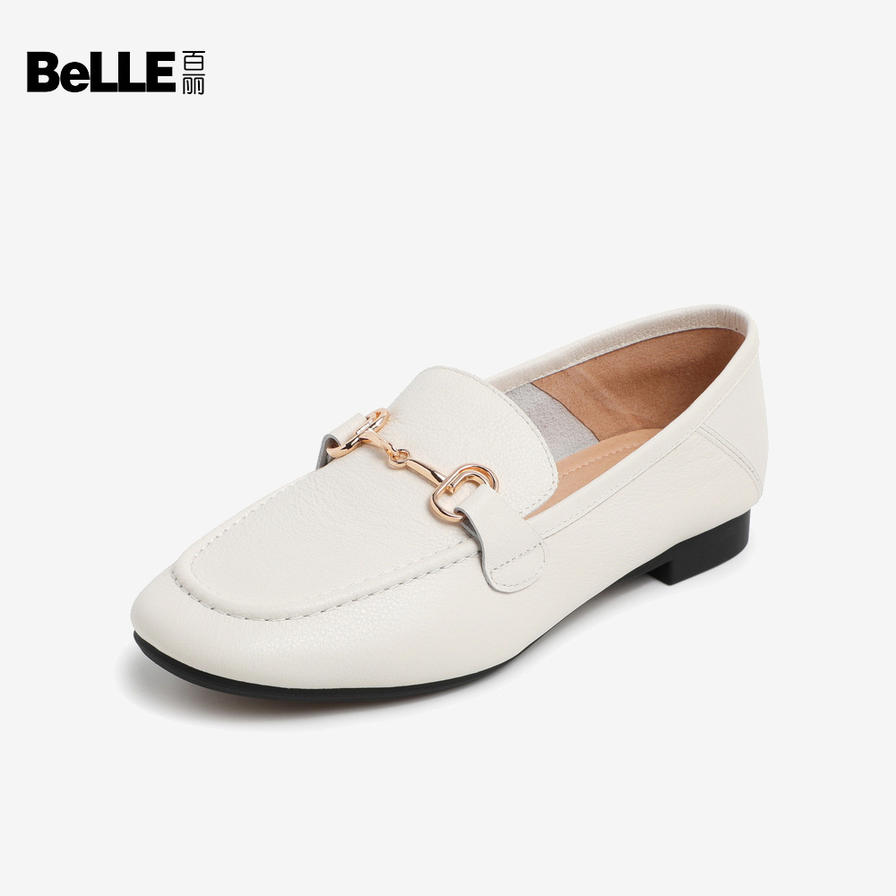 百丽女鞋正品真皮