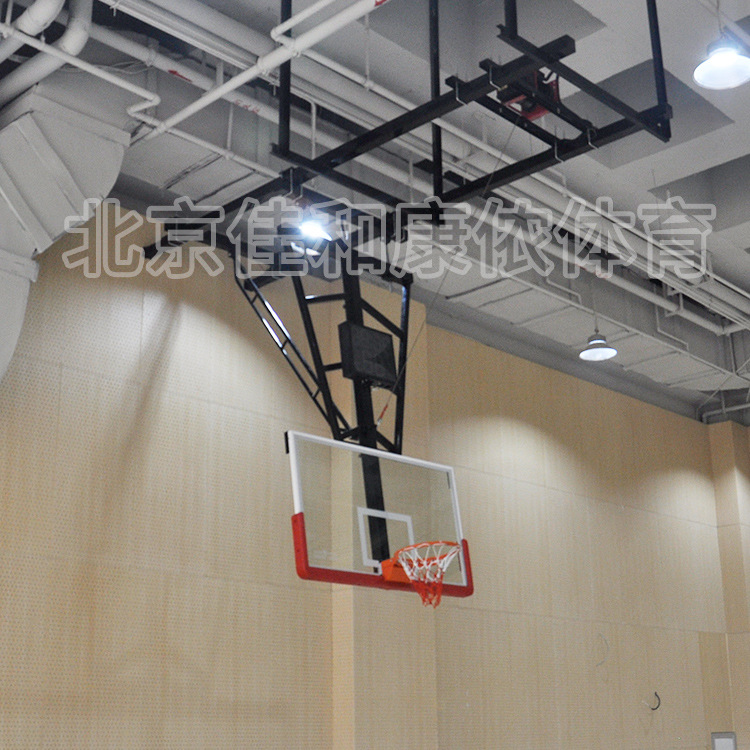 工厂篮球架电动悬空式篮球架室内悬挂式吊装式篮球架