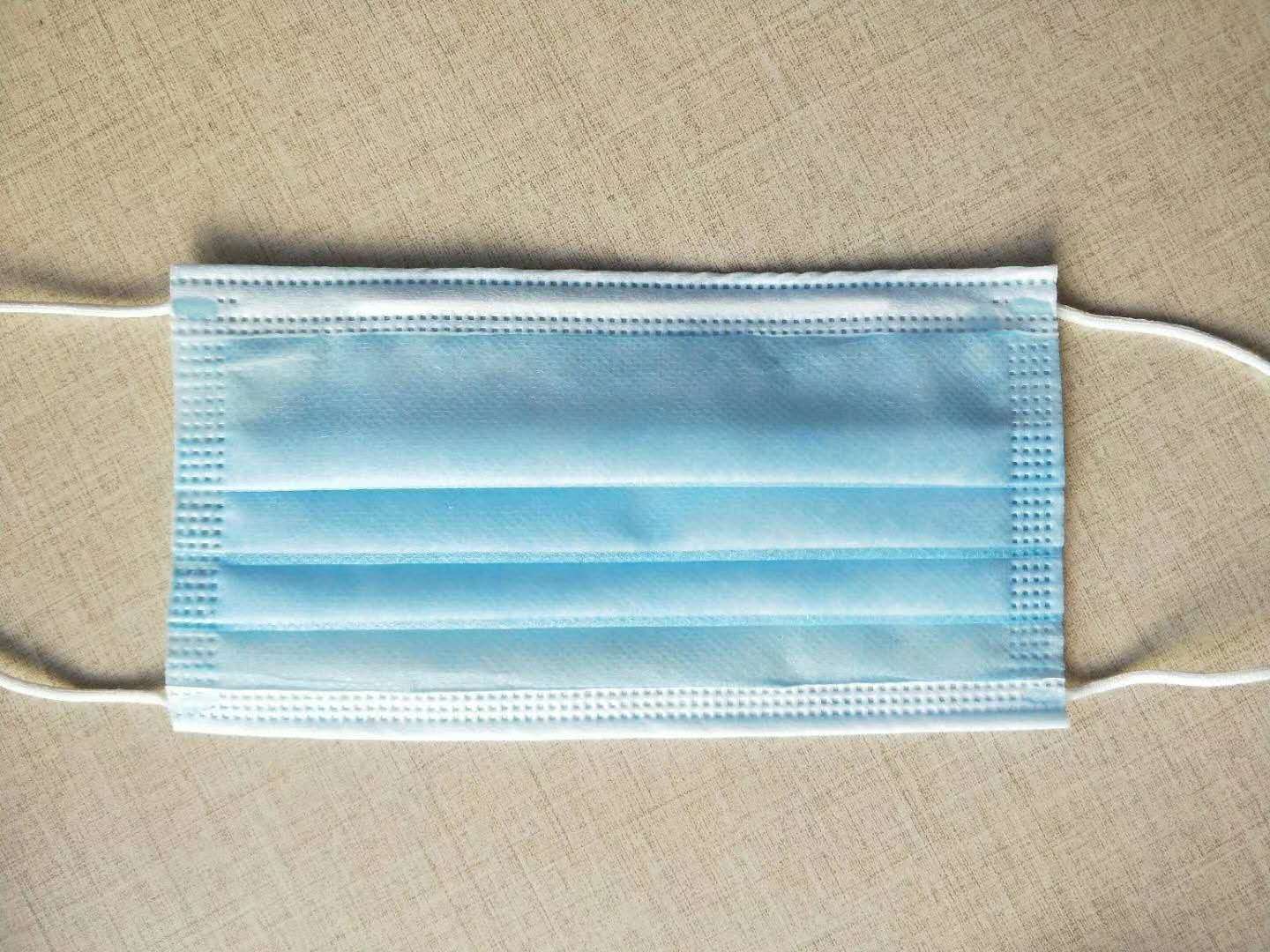 一次性无纺布双层口罩 水刺棉无纺布口罩 防尘防护口罩