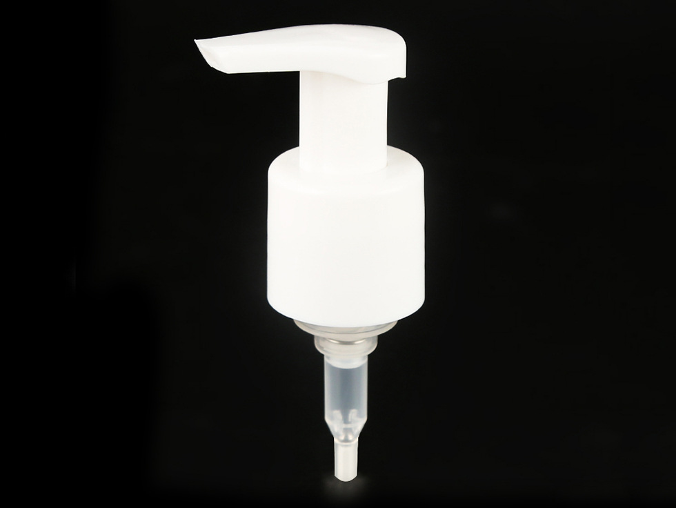 厂家生产28/410按压泵头 化妆品包材 塑料洁面慕斯瓶泡沫泵头