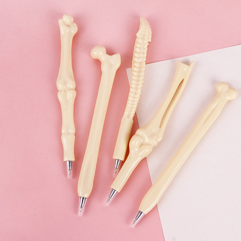 Korean Creative New Exotic Office Supplies Student Prize Realistic Bone Shape Ballpoint Pen Wholesale Factory Direct Sales