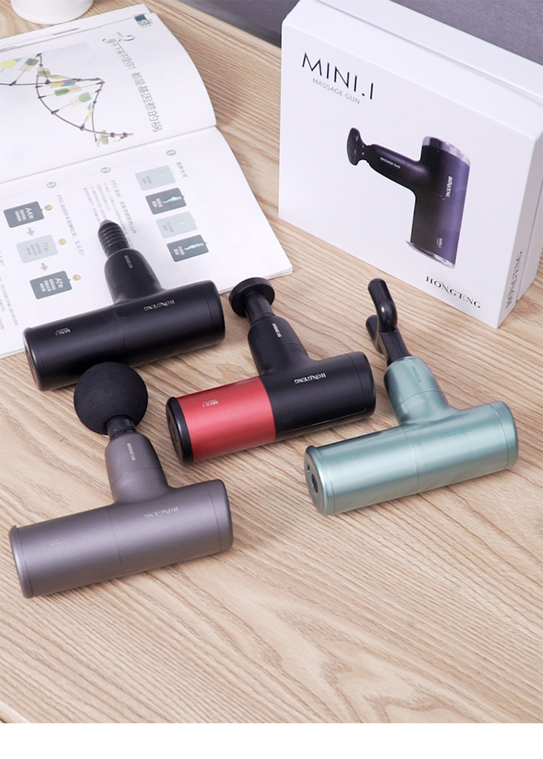 迷你便携usb充电电动按摩枪肌肉放松按摩器便携健身器材 筋膜枪