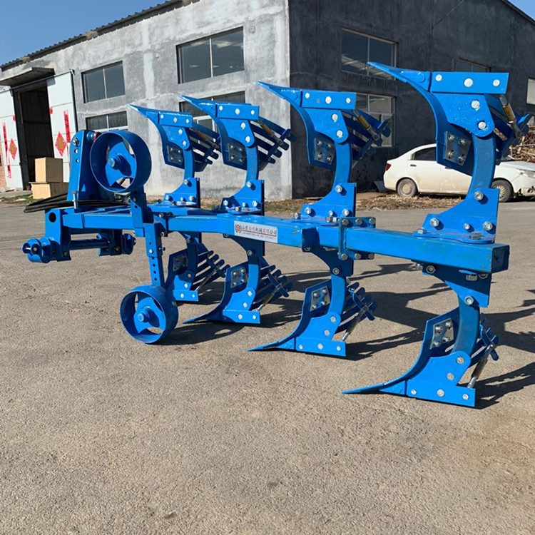 4铧液压翻转犁双面农业镜面犁拖拉机牵引栅条反转犁耕地犁