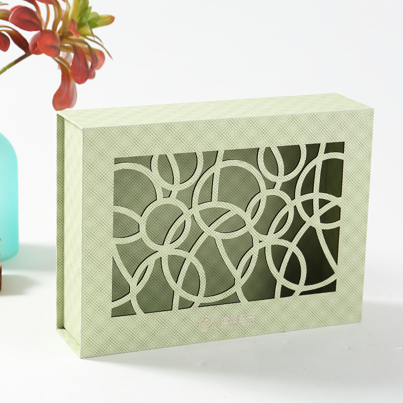 上海厂家定制精美化妆盒 礼品包装盒 天地盖式镂空工艺礼盒