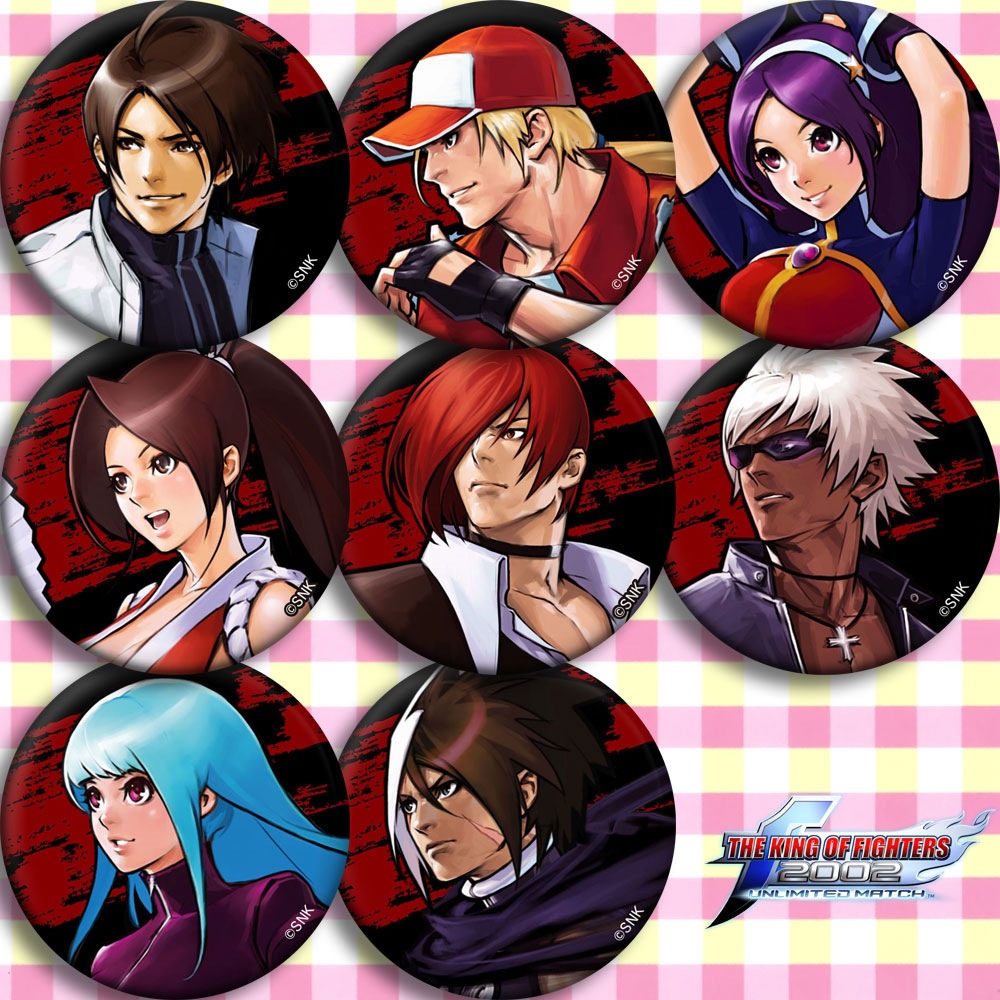 拳皇2002 游戏徽章胸章 二次元周边吧唧定制草剃京八神庵挂件海报