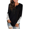 2020 Europe and America Foreign trade Cross border new pattern Amazon Explosive money T-shirts button sleeve lace jacket 2020 Europe and America Foreign trade Cross border new pattern Amazon Explosive money T-shirts button sleeve lace jacket