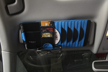 碳纤纹运动CD夹 汽车光盘收纳袋 多功能遮阳板CD袋名片票据眼镜夹