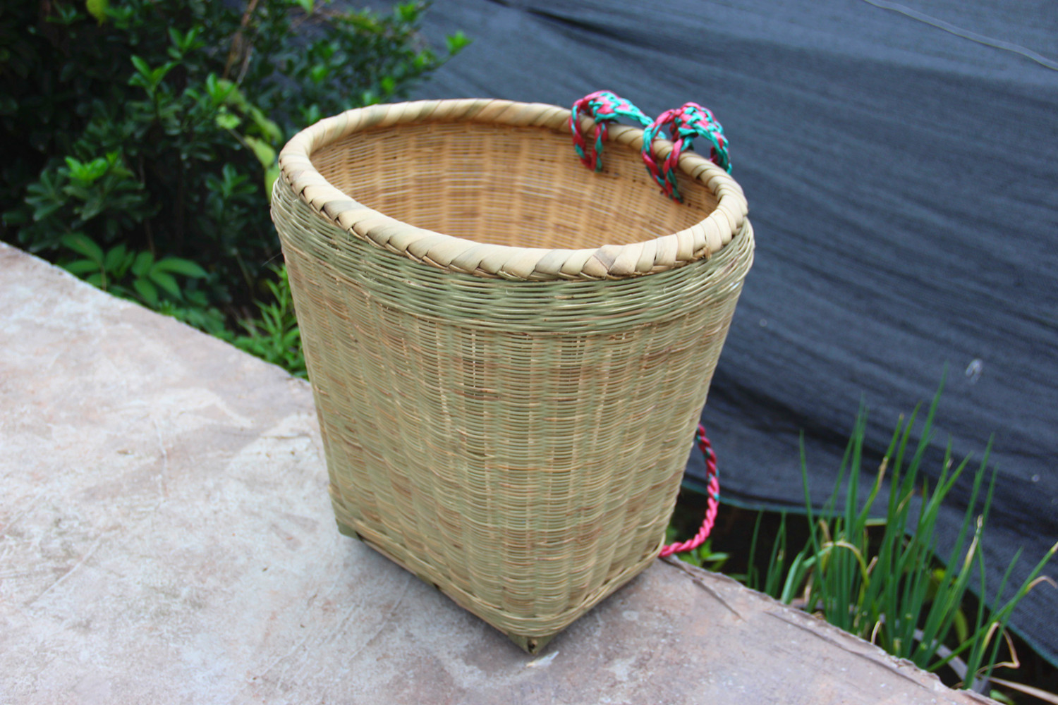 竹背篓精编手工竹编家用四川背篼买菜竹筐成人可做舞蹈道具装饰