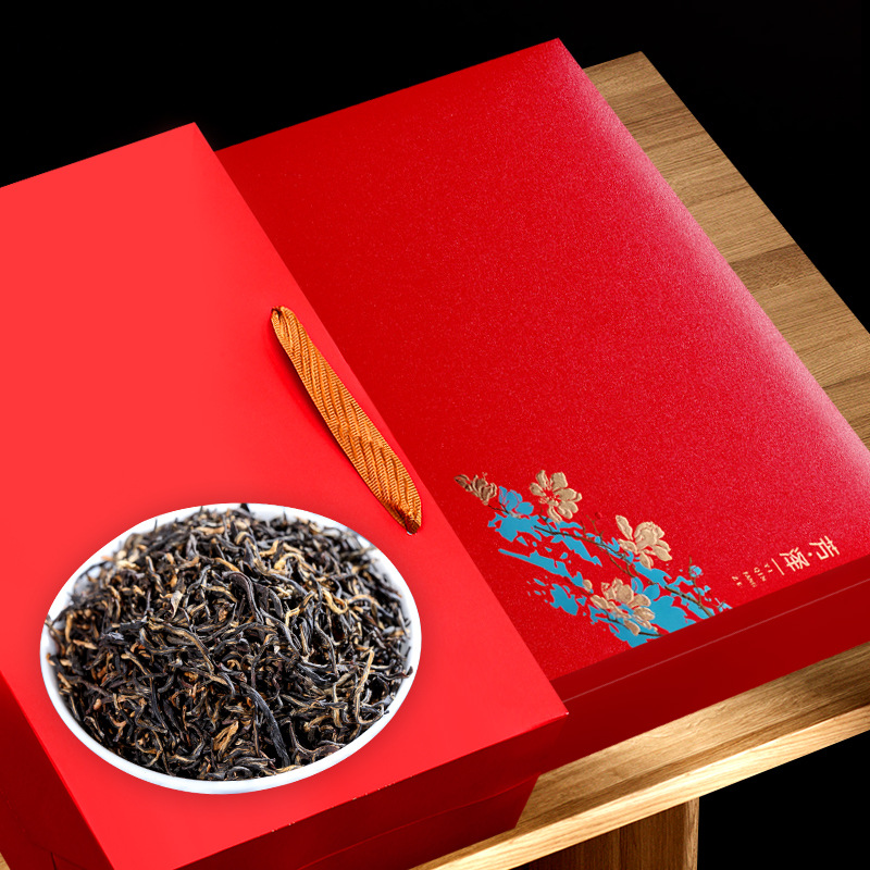 金骏眉茶叶300g福建武夷山蜜香型红茶红色礼盒铁罐装芳泽送礼批发