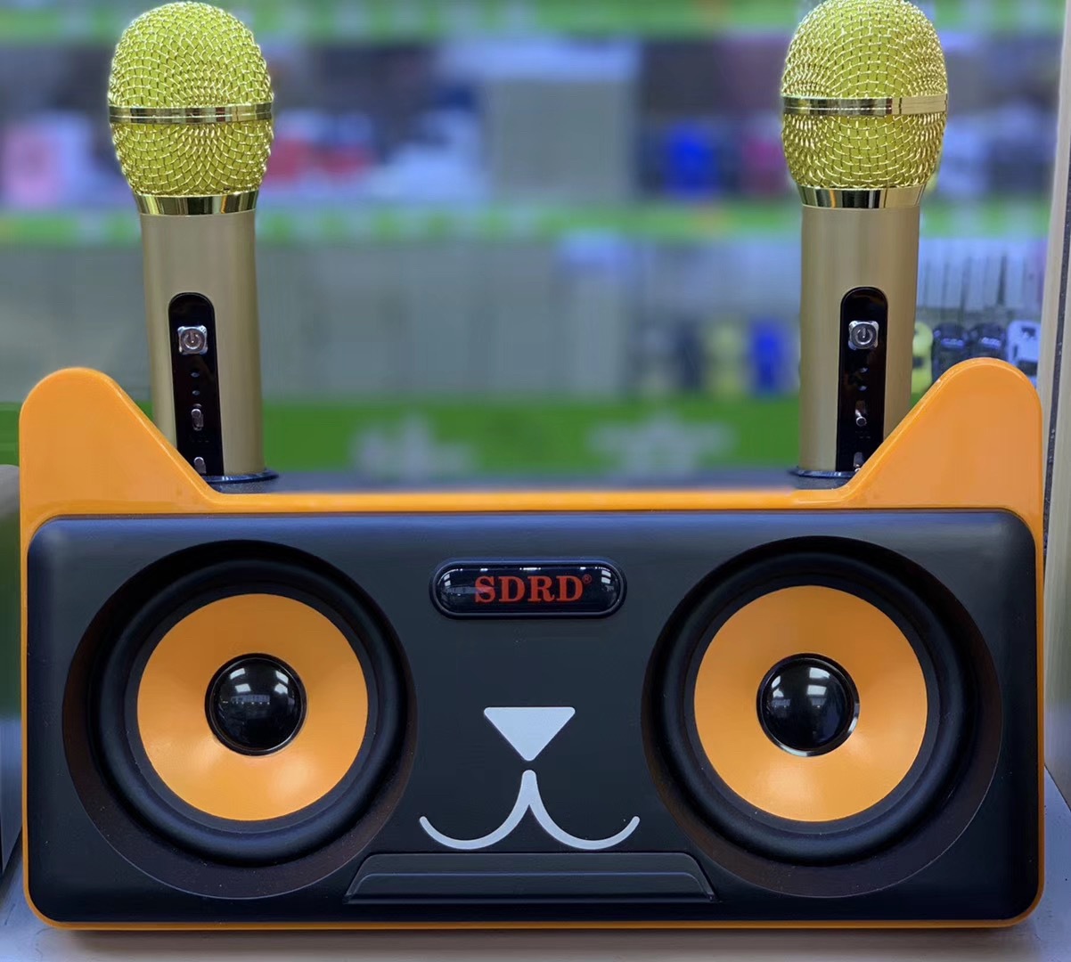 猫头鹰sd305蓝牙音响无线双话筒合唱一体机k歌神器无线录歌