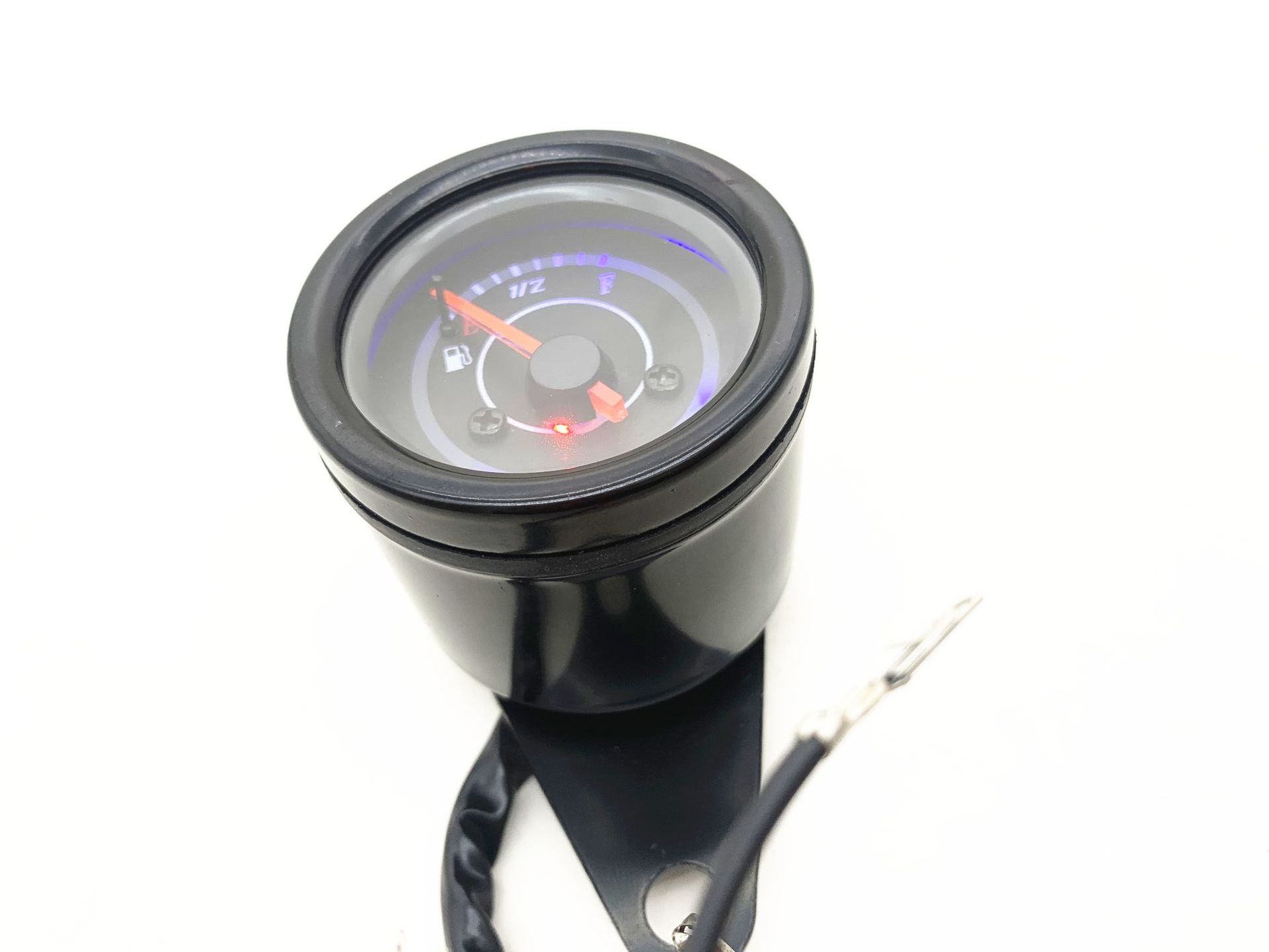 摩托车油表改装复古cg天骏gn游侠gs通用油量表led灯光电子油表