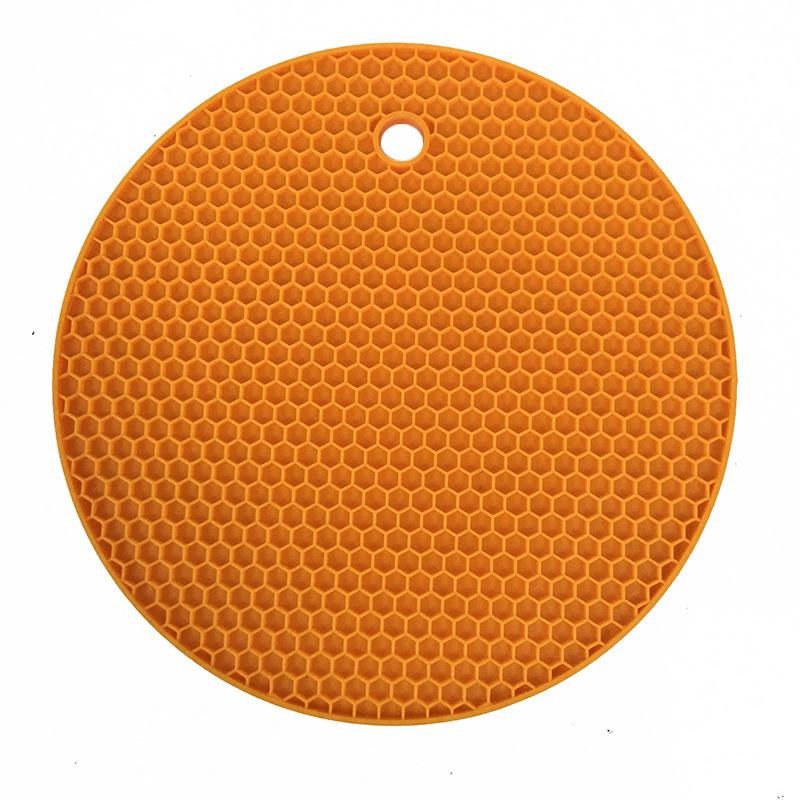 Silicone Thermal Insulation Pad Food Grade Honeycomb Placemat Potholder Meal Coaster Non-Slip Insulation Mat High Temperature Resistant Easy to Clean