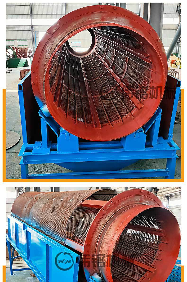 滚筒筛砂石线机制沙筛砂机建筑用沙筛砂机沙金矿筛分设备