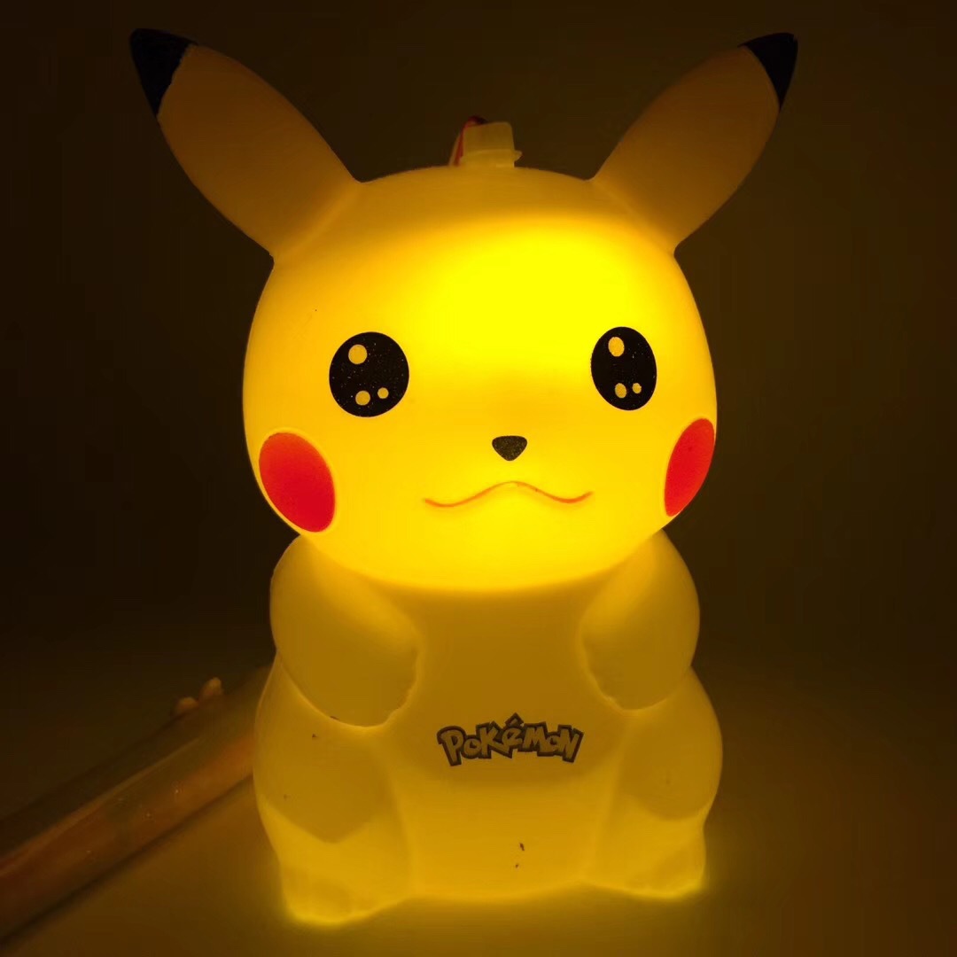 批发卡通led灯元宵灯存钱罐创意礼品皮卡丘塑料中秋节音乐diy灯笼