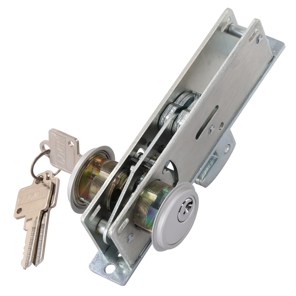 铝框移门地锁锁芯阳台门移门锁米高地锁大款推拉门锁铝合金地锁