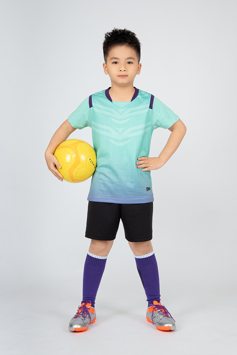儿童足球服套装男童定制足球运动服装比赛队服短袖训练服足球球衣