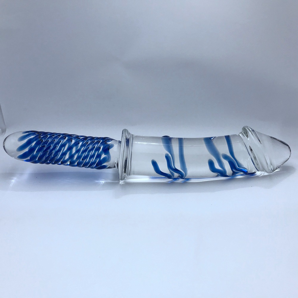 fz46批发水晶阳具琉璃魔棒女用大颗粒玻璃自慰器具成人