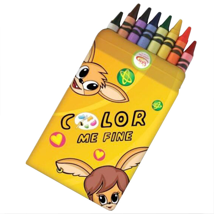 厂家定制儿童绘画创意学生蜡笔环保可爱心形蜡笔填色涂鸦crayon