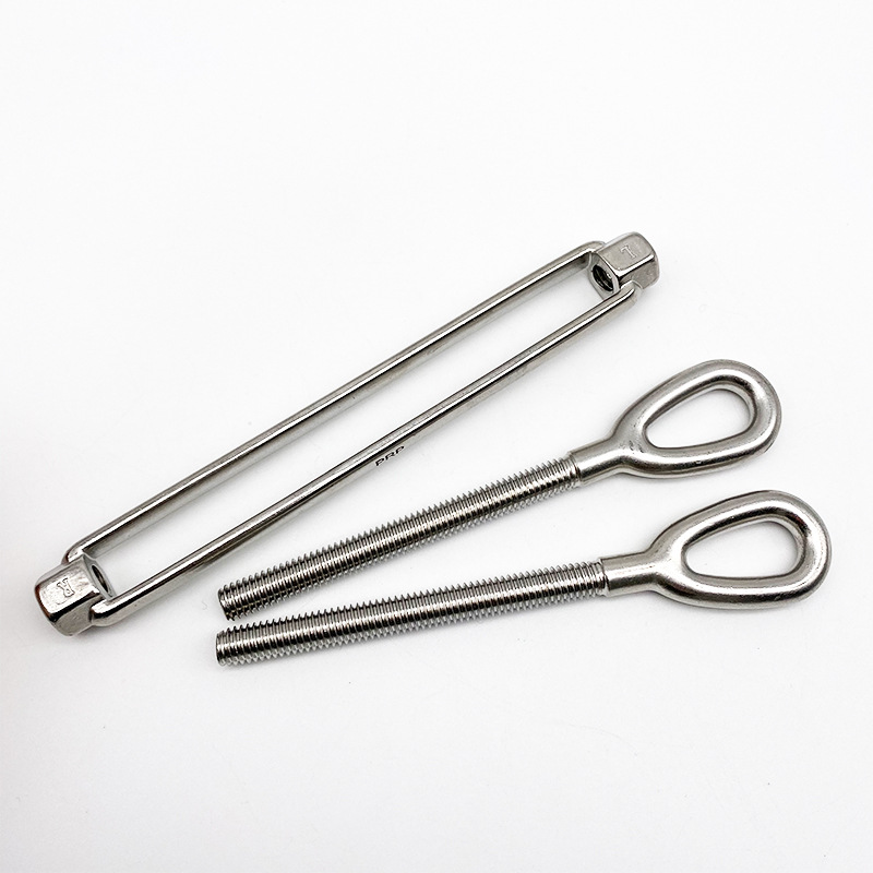 不锈钢美式开体花兰钢丝绳收紧器 封闭花兰体 规格齐全耐用可定制