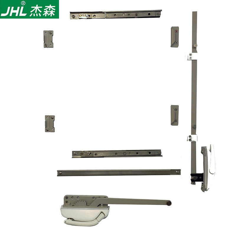 杰森五金美式平开窗上悬窗系统 手摇窗五金配件 美式开窗器五金件