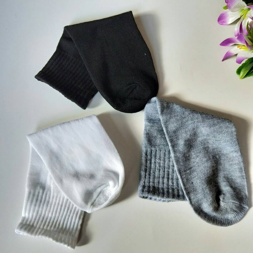 秋冬季运动袜 男士中筒袜子成人袜子 外贸男涤棉透气袜子一元地摊