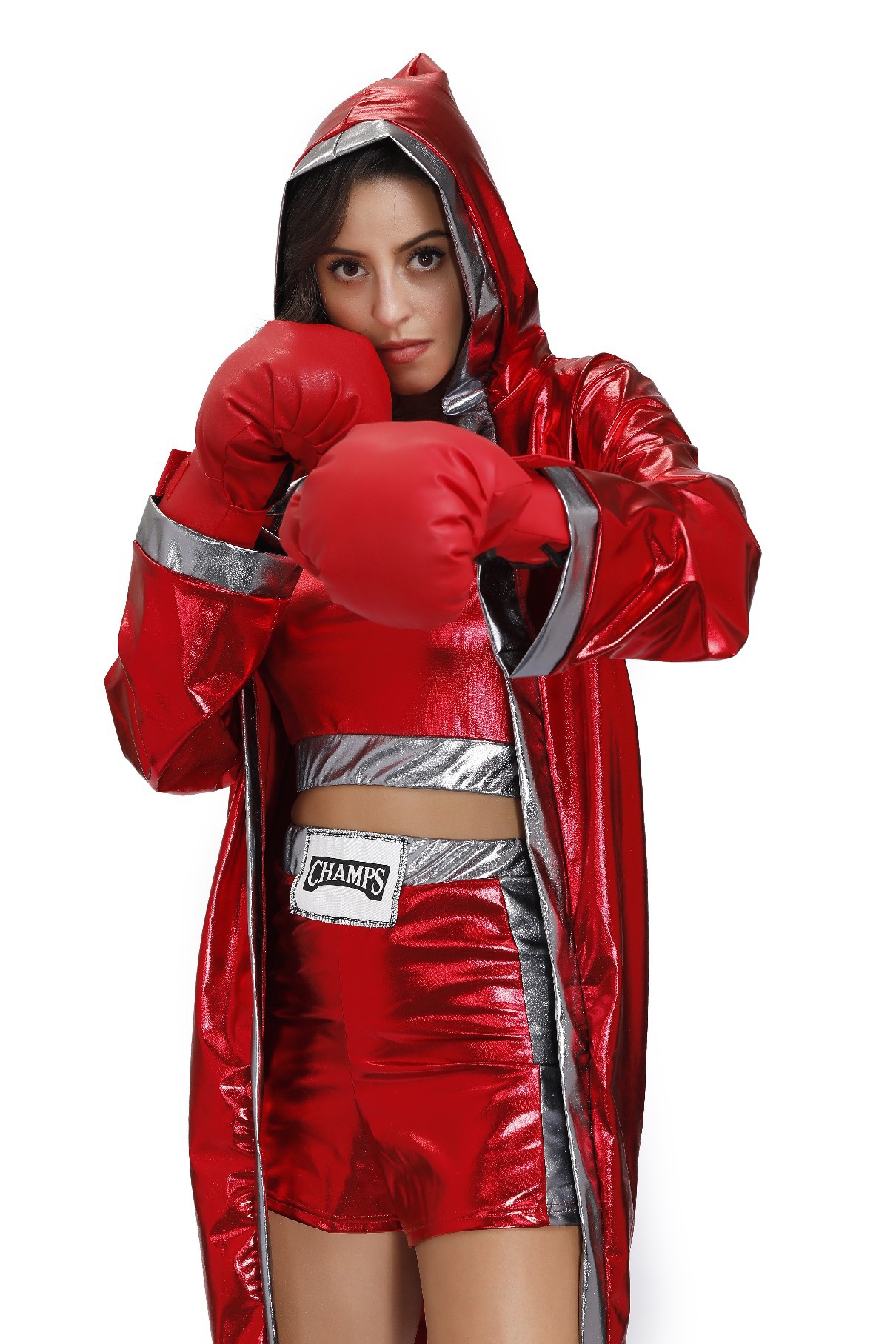 拳击服男女比赛出场服 格斗搏击拳王战袍披风cosplay情侣演出服装